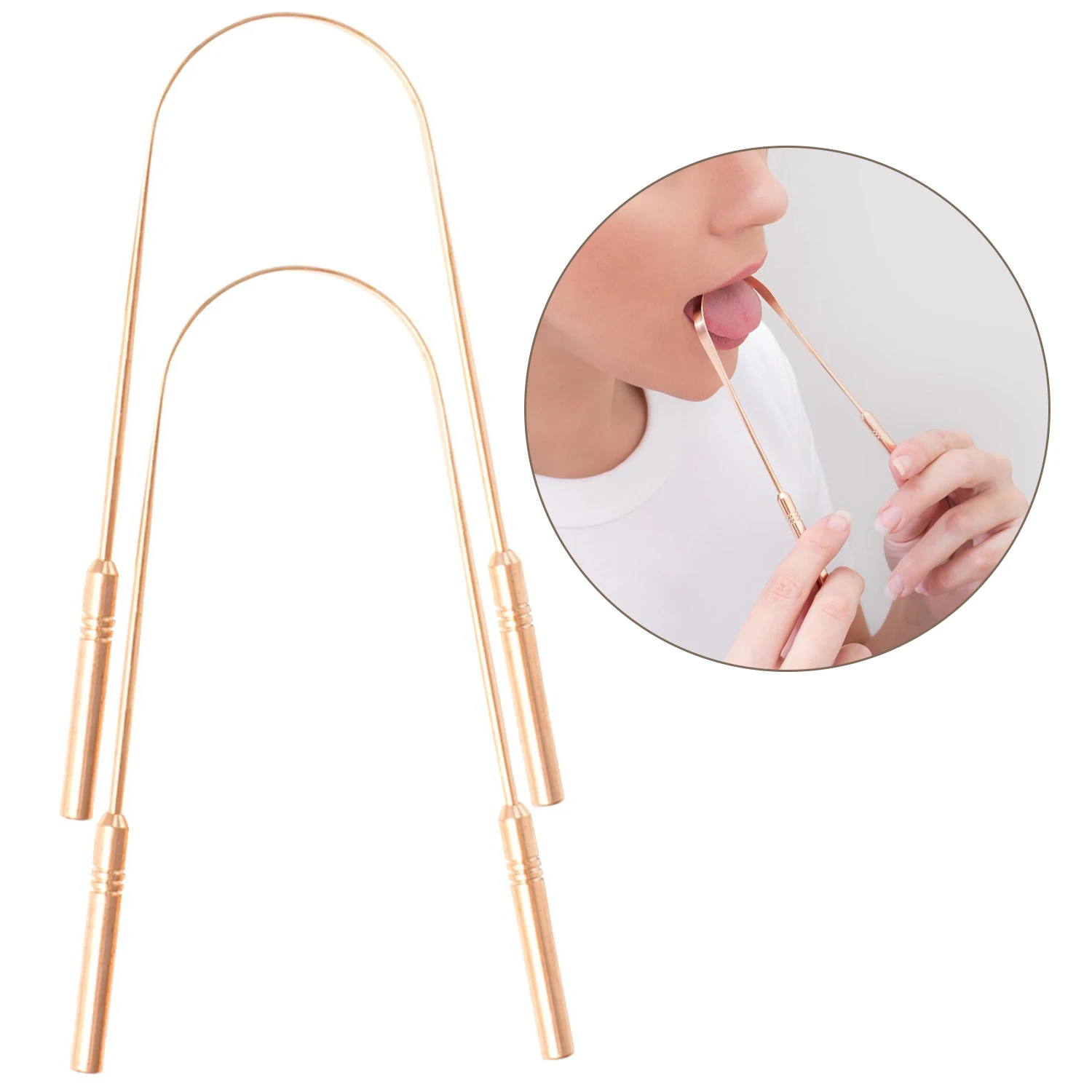 Amazon Hot Sale stainless steel tongue scraper oral care tongue cleaner