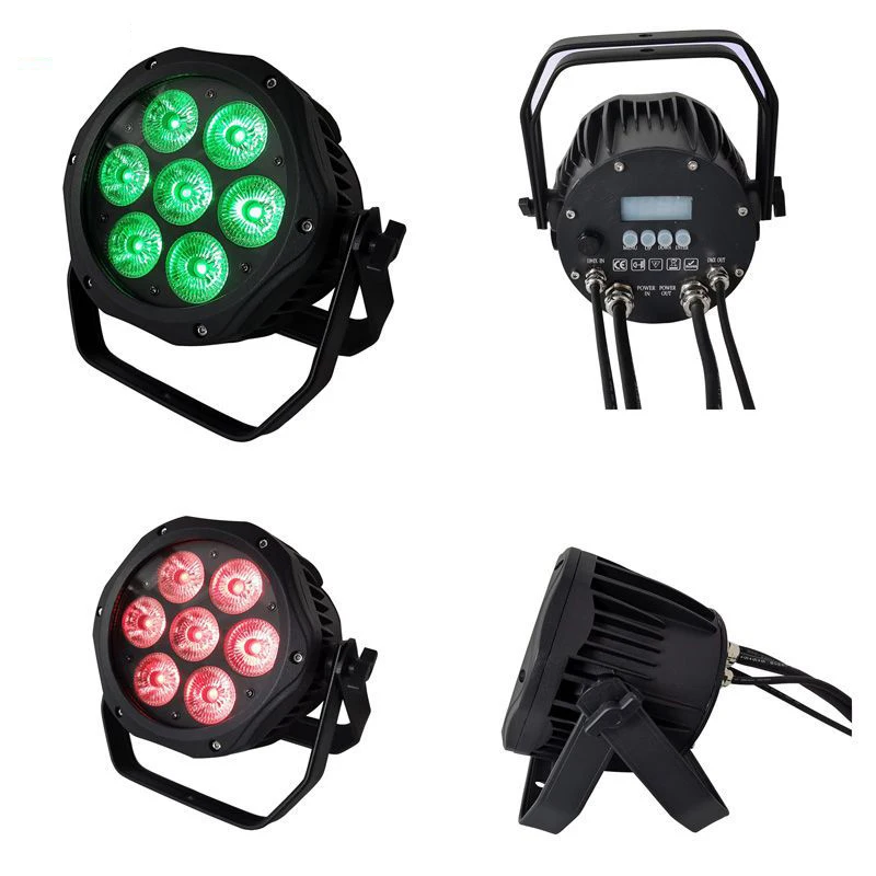 DMX Led Stage Light 6in1 Waterproof Outdoor Spotlight Wireless Battery Par Light