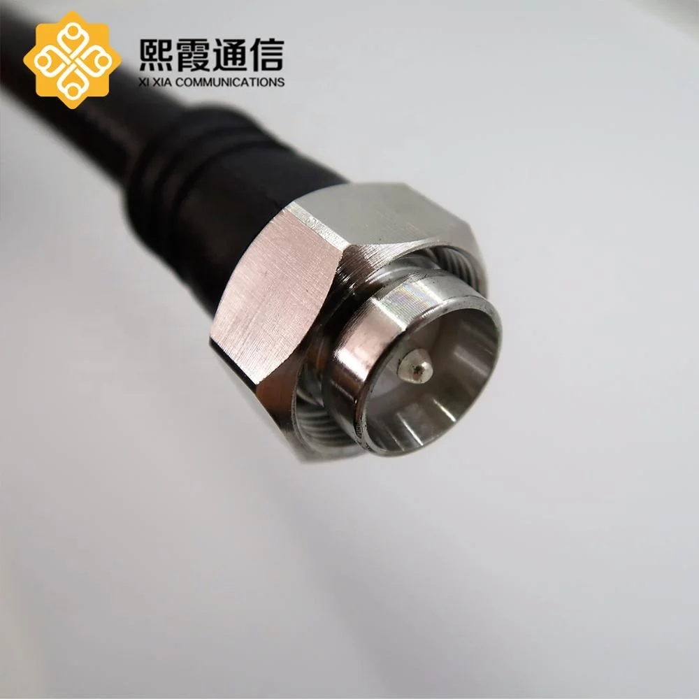 Jumper cable assembly 4.3-10 male to 4.3-10 male for 1/2 sf cable rubber boot IP rate