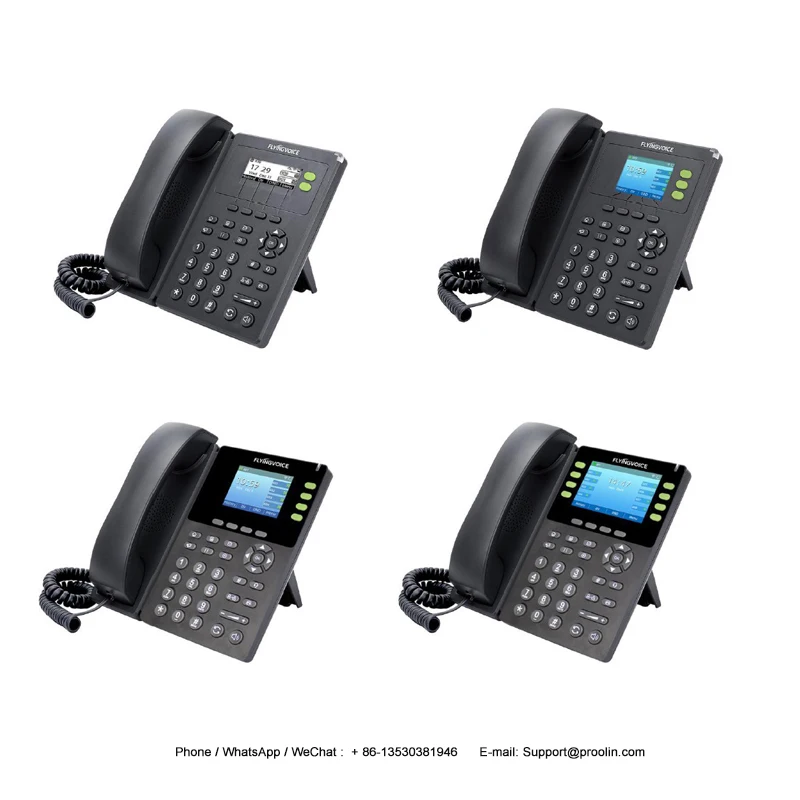 Беспроводной IP-телефон FIP14G новый дизайн интерфейса цветной экран 8 sip линий поддержка Wi-Fi 2 4G и IPv6