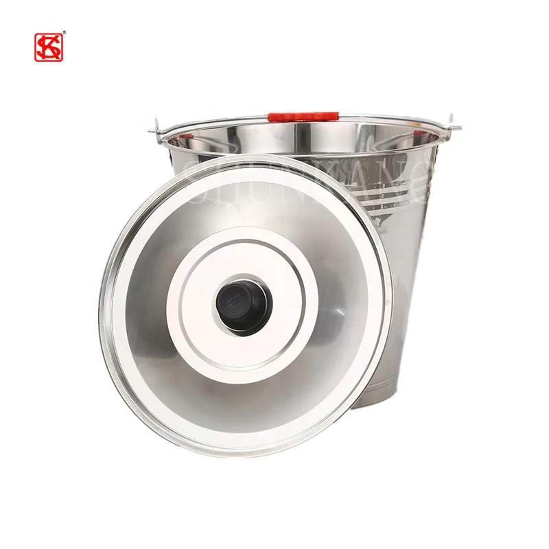 High quality cheap household stainless steel mop bucket water bucket with lid