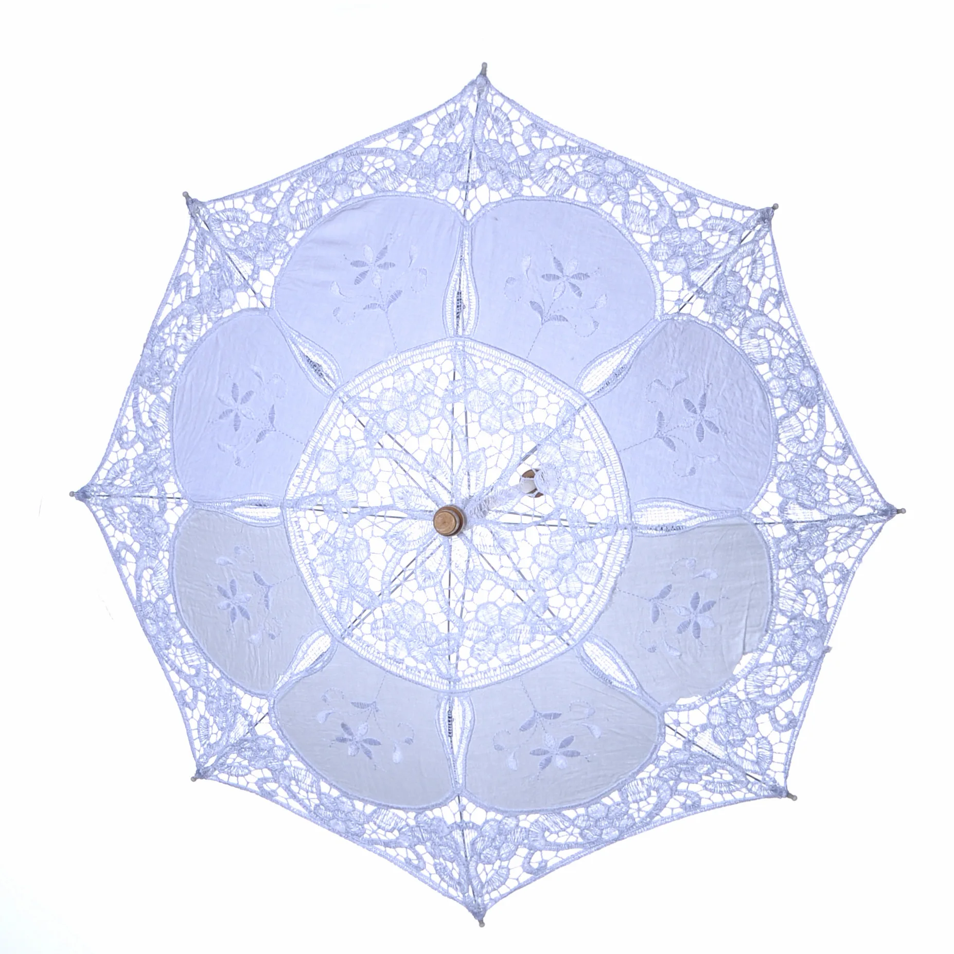 Wholesale Handmade White Decorative Craft Umbrella Western Style Lace Umbrella