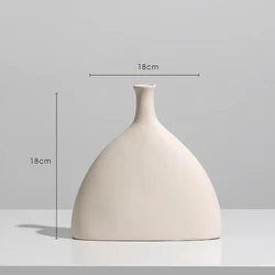 Wholesale Ceramic Modern Irregular Vase Pigment Burning Bone Color Nordic Vases Home Decor Flower Vase