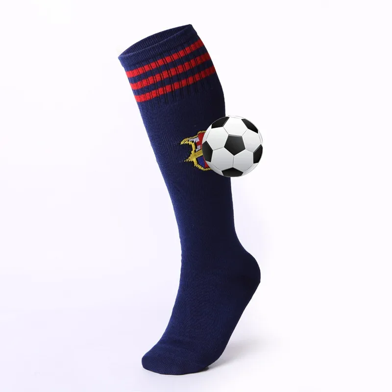 Anti slip teens children soccer Socks colorful breathable youth sock boys girls Poly-cotton football team Socks