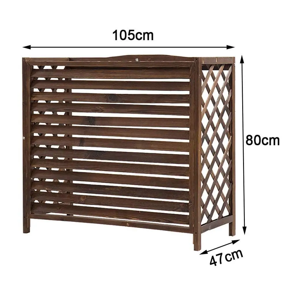 
Outer Cover Louvered wood frame air conditioner cover outdoor 