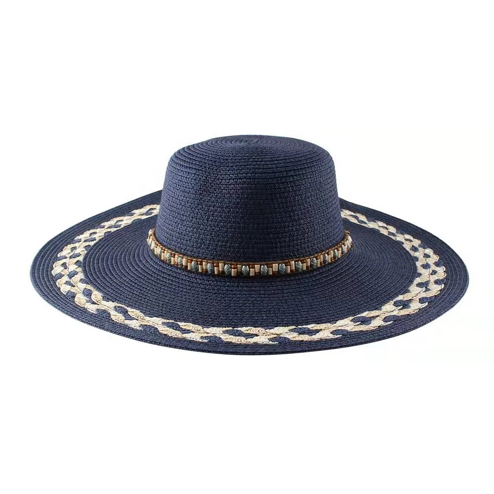 Hot Sale Women's Sun Paper Beach Ladies Summer Straw Hat Wholesale
