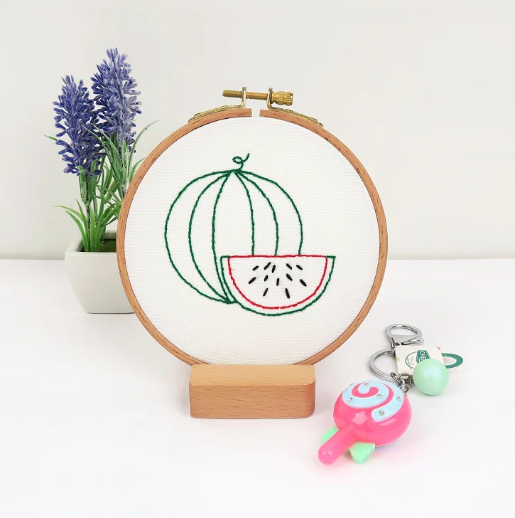 
European style Flower Diy Embroidery Ribbon Set Beginner With Embroidery Shed Sewing Kit Cross stitch Crafts Hand stitched Decor 