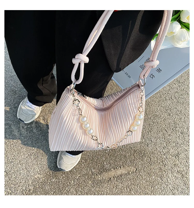 JOWYAR underarm women handbags Korea fashion 2022 luxury designer ladies hand bag plicated shoulder crossbody bag girls