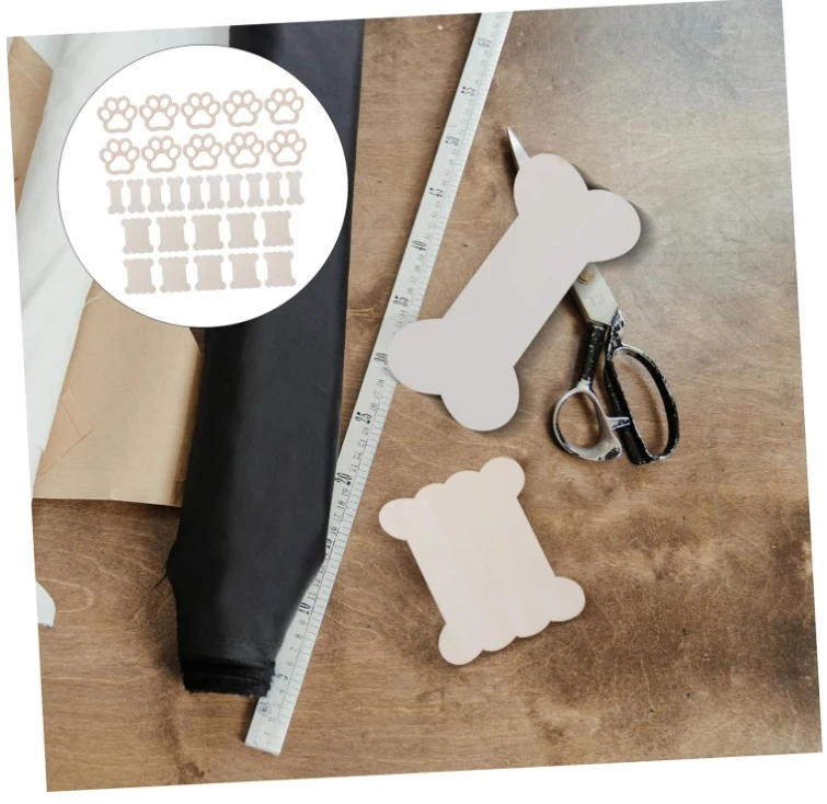Winding Plate Thread Organizer Tool Yarn Storage Organizer Dog Bone Wood Cutouts Yarn Spooler Unfinished paw Cutout Yarn bobbins