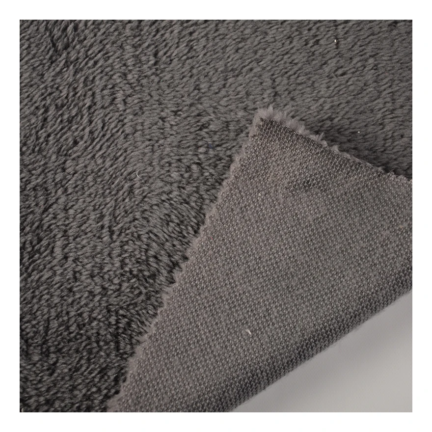 Производство поставка 200 Gsm плюшевая шерпа флисовая ткань для одежды