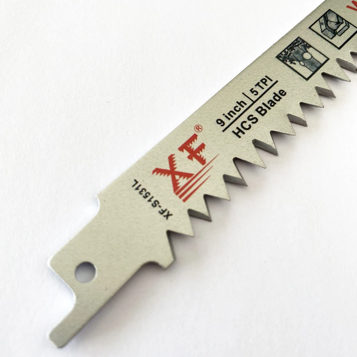 
XF-S1531L: 5TPI Ground teeth 9 inch. Reciprocating HCS Hacksaw Blades 