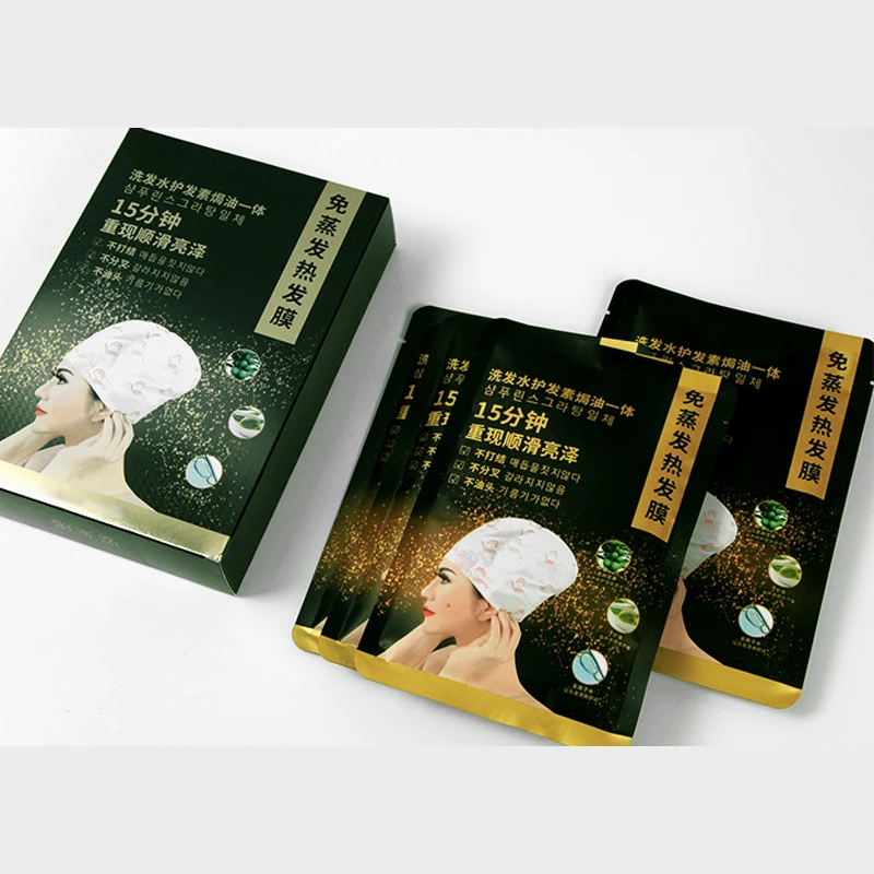  OEM/ODM Private Label Nourishing Hair Mask Treatment Cap Spa Self-heating Steam