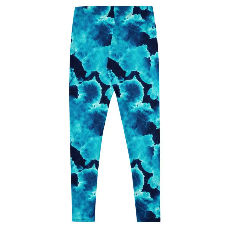 OEM Custom Super Soft Seamed Women Tight Leggings Double Brushed Tie Dye Leggings