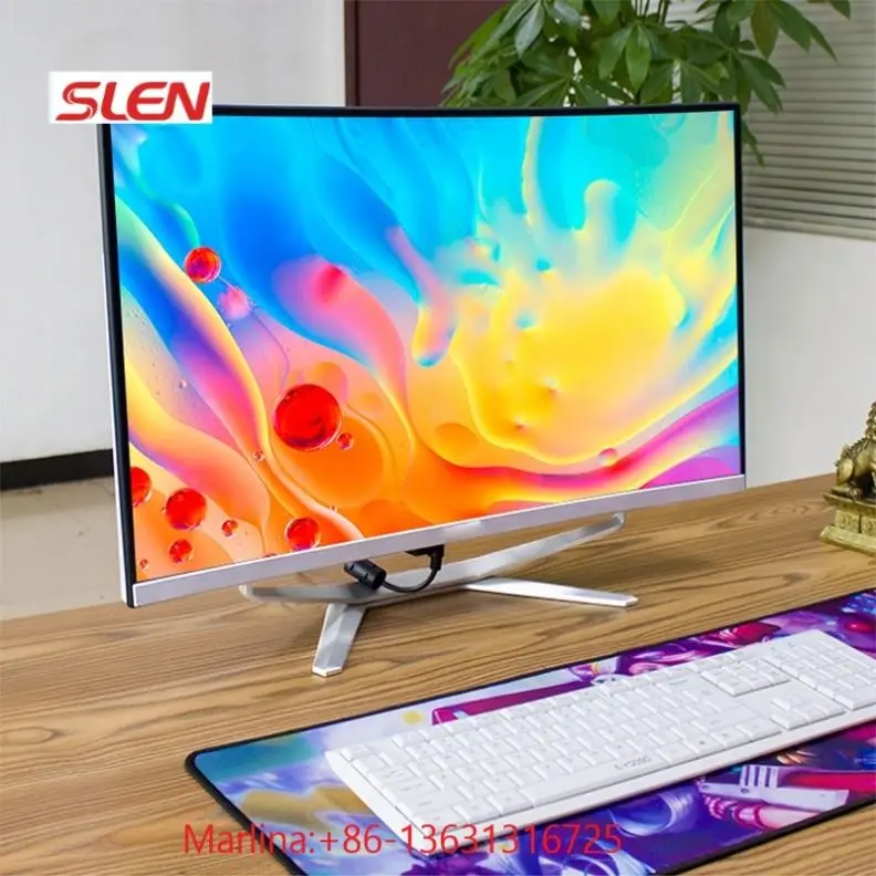 Новый заводской 23,8 дюймовый K3 AIO PC i3 i5 i7 компьютер изогнутый все в одном GTX 1050 Графический изогнутый моноблок