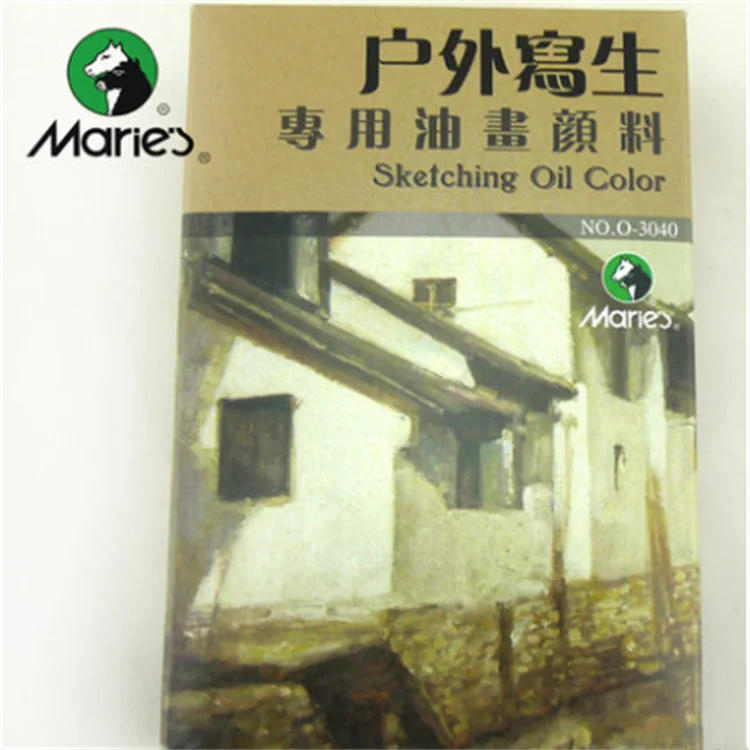 Профессиональный масляная краска надписью «Marie» эскизов 40 мл для приготовления пищи на воздухе художественной росписи Мари 33 цвета