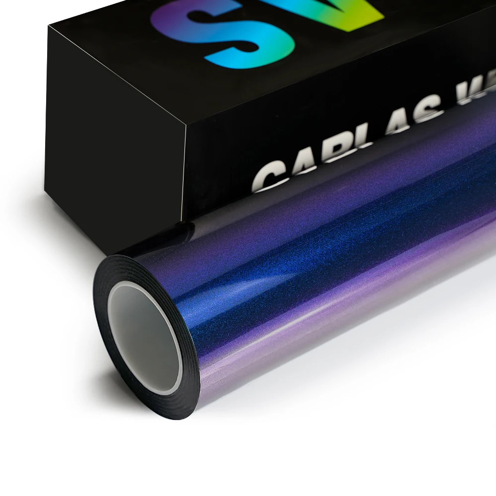 CARLAS Wholesale Best Quality  Blue Purple 8.0Mil PPF TPU Color Nano PPF LUXE  PPF TPU USA Quality Cars Scratch Proof Film