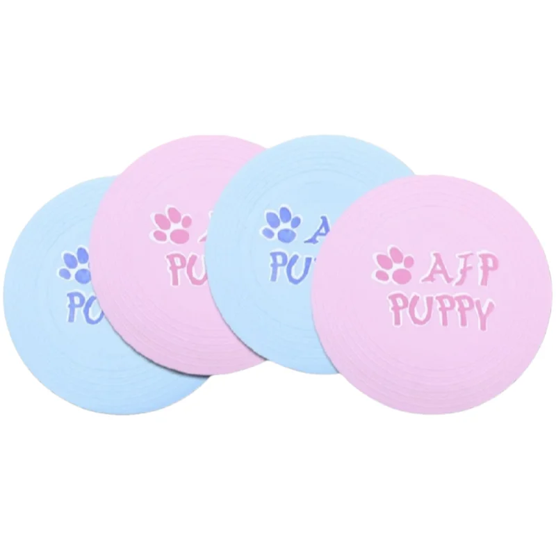 Dog Flying Disc Training Interactive Toys Puppy Flyer Toy Dog Frisbee Lightweight Soft  for Small Medium Pet
