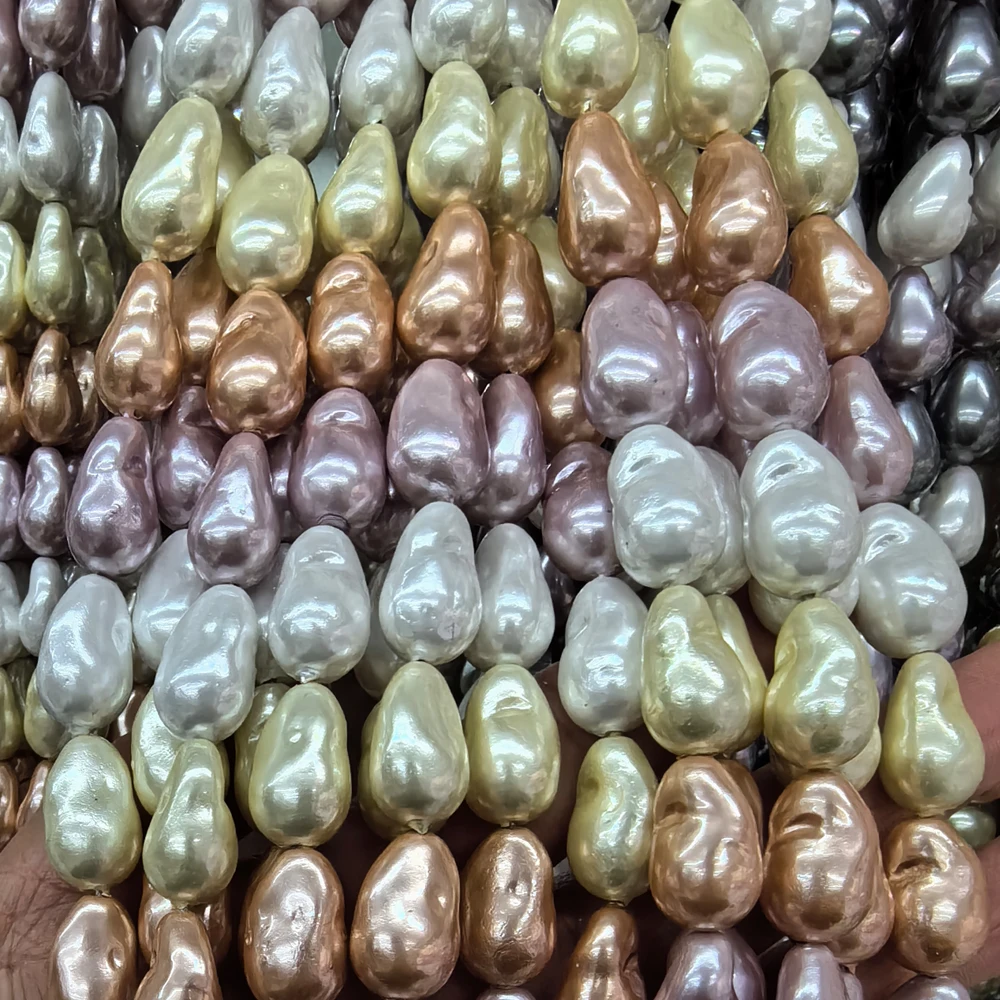 Natural Baroque Shell Pearl Beads Colorful Irregular Nuggets Pearl Loose Beads For Jewelry Making Beading Supplies