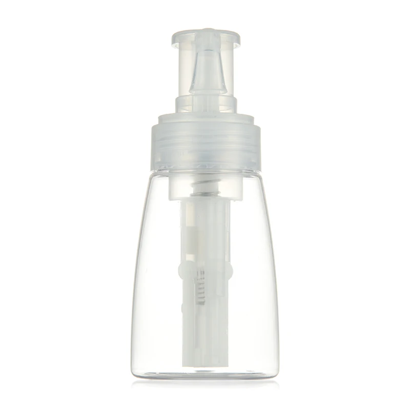 factory wholesale PET 14ml 18ml 25ml plastic cosmetic travel size clear spray baby talcum powder bottle  dry powder spray bottle