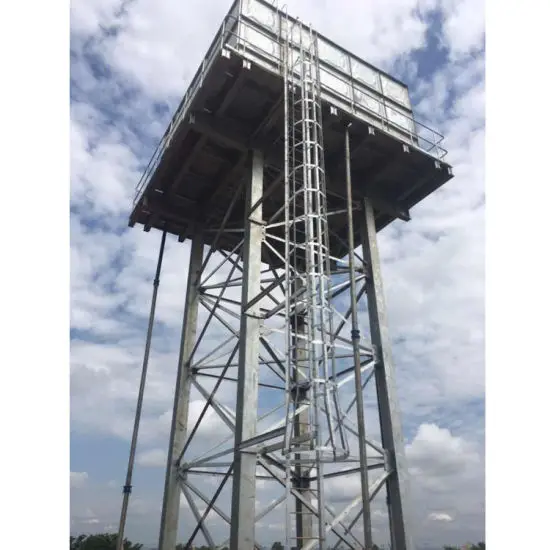 50M3 Water Tank Tower Hot Dipped Galvanized Water Tank Pressed Steel High Steel with 8m 5*5*2m Industrial Technical 30-50 Years