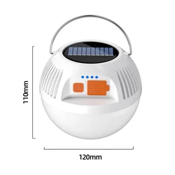 110*120 led camping light usb build-in battery 18650 type c charging ball shape outdoor magic cool camping lights