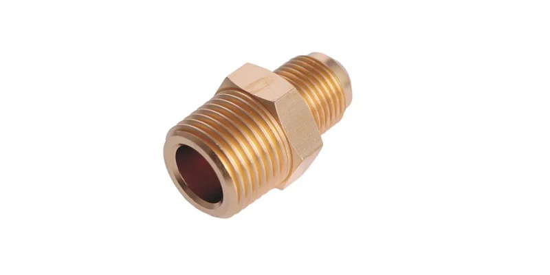 Brass Ferrule Hose Compression Pipe Fittings, Brass Male to Copper Connector Reducing brass fittings