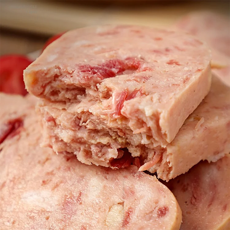 High Quality 340g Square Shape Instant Canned Pork  Canned Meat Luncheon For Sale