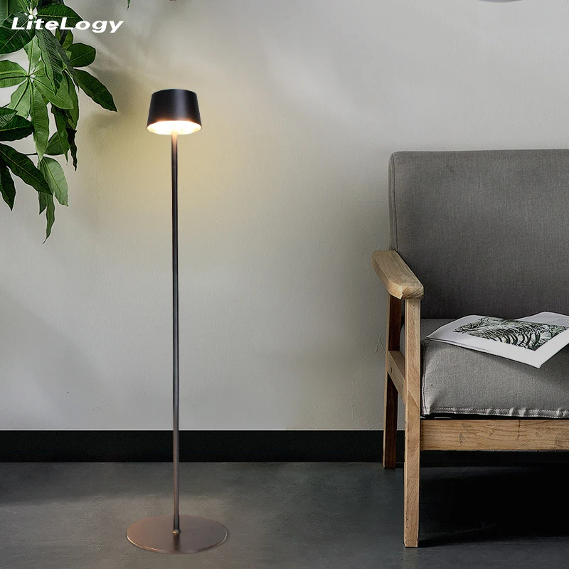Luxury Modern Design Restaurant Hotel Indoor Decorative Minimalism Style Rechargeable bed side Floor lamp