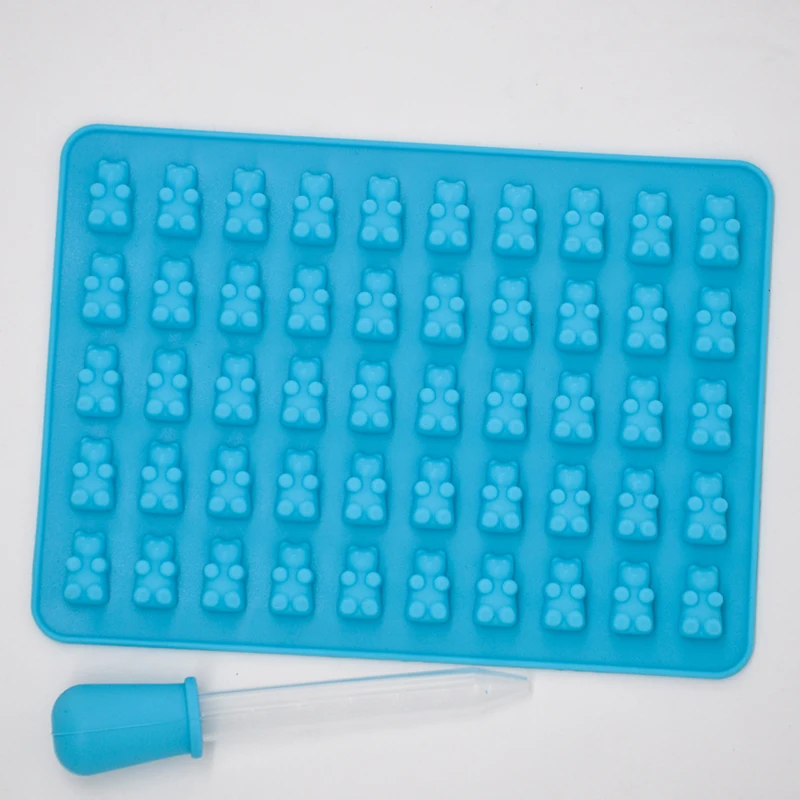 Odorless 18.5*13.5cm Silicone Gummy Molds Near Me Gummy Mold Silicone Gummy Bear Mold for Candy Jelly Chocolate