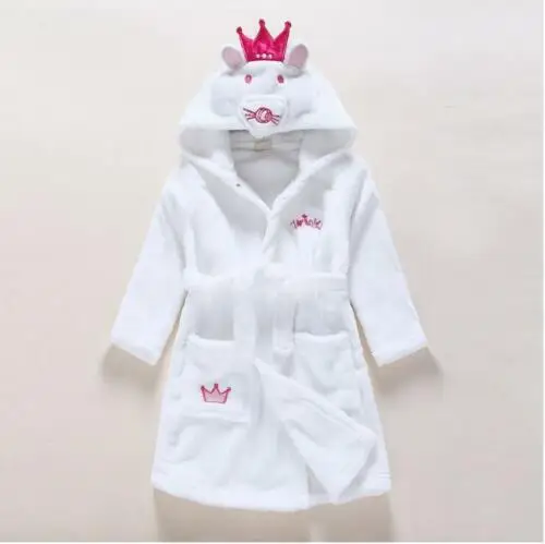 China  Factory Kids Baby Girls Boy Flannel Night Animal Design Bathrobe Sleepwear Homewear Pajamas Clothing with logo