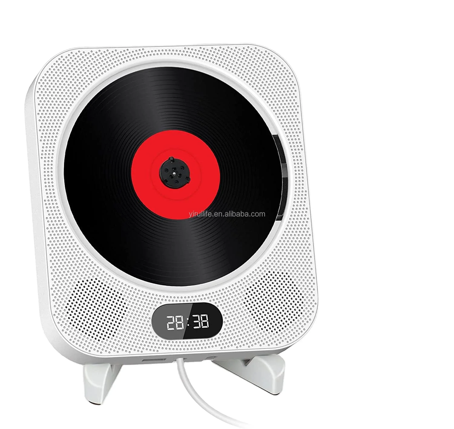 High end portable children gramophone cd player wall mounted cd player bluetooth