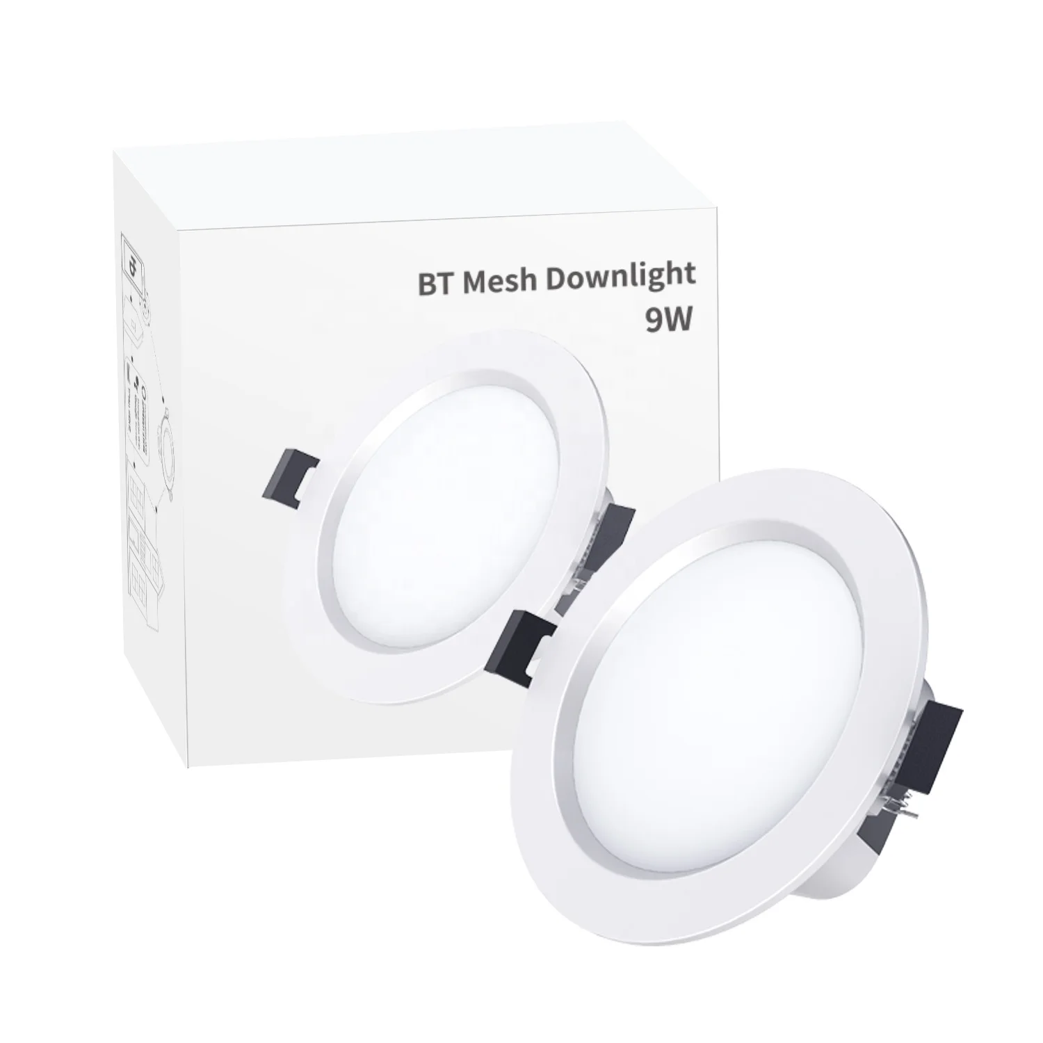 Тонкий умный Встраиваемый светодиодный RGB светильник для гостиной cob 5 Вт 9 15 с Wi-Fi управлением регулируемой яркостью антибликовый точечный