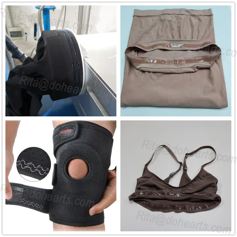 high performance silicon coating machine Elastic ribbon,lace