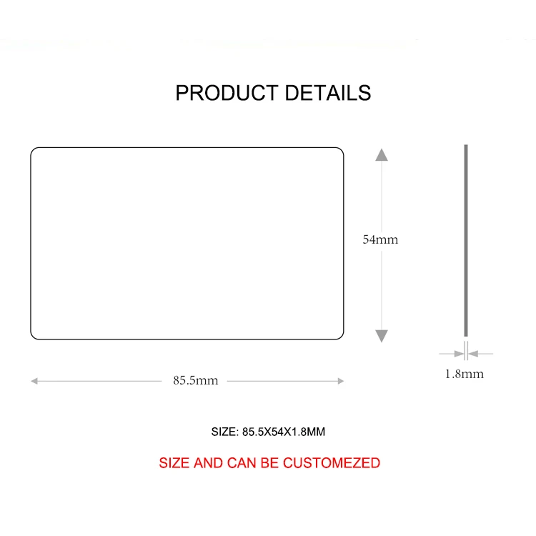 In stock 125KHz blank white ID thick card work access control card TK4100 access sensor card