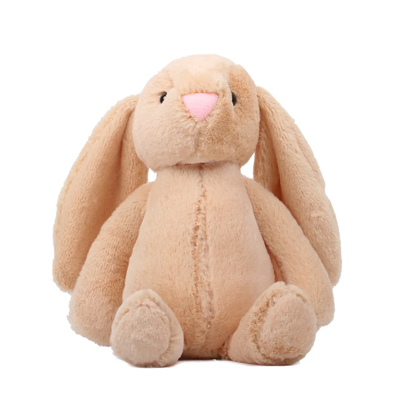 
38cm Good Quality Bunny Rabbit Stuffed Animal Pillow Lifelike Rabbit Doll Hand Puppet for Gift 