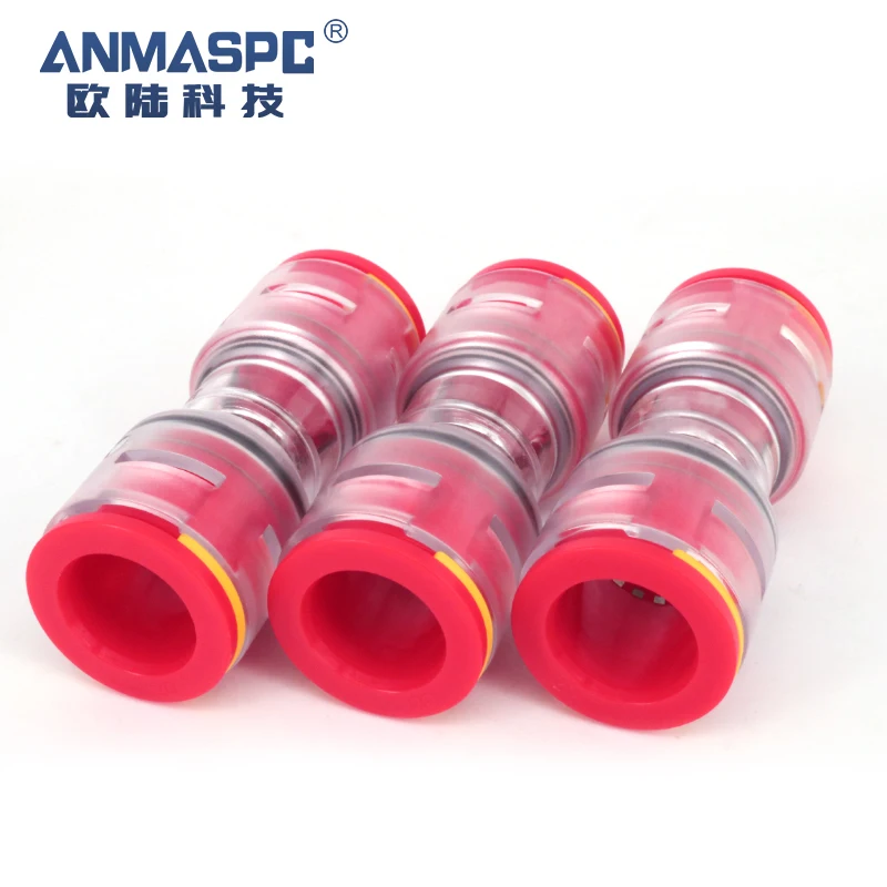 Straight Microduct Connector Accessories HDPE Connector Telecom Connector for Fiber Optic Equipment