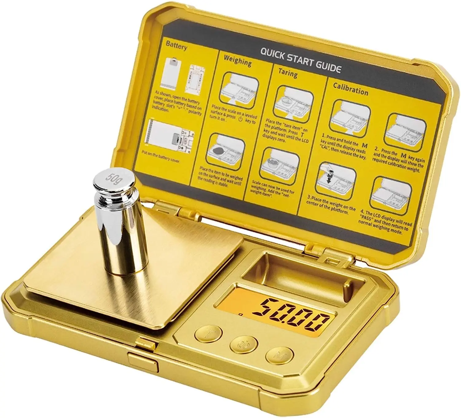 Mini Accurate Small Digital  Pocket Gold Scale 200g/0.01g Tare for Jewelry Herbs Medicines Fat Measurement Tool with LCD Display