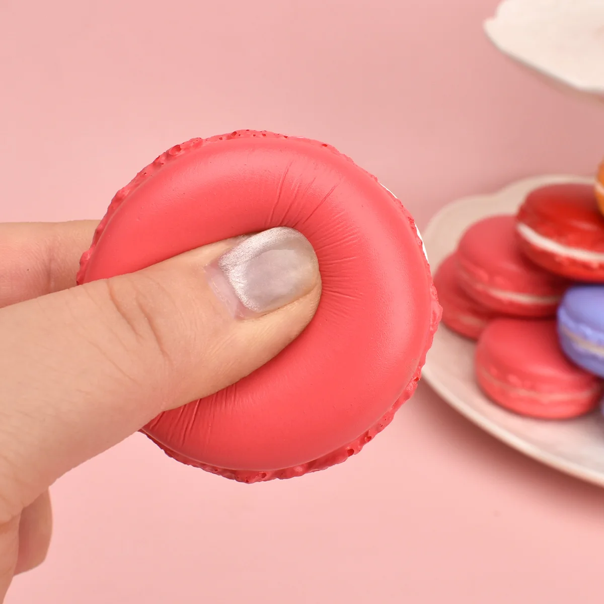 Artificial Macarons Fake Macaron Simulation Macaron Cake Realistic Artificial Dessert Toy for Home Kitchen Display Decoration