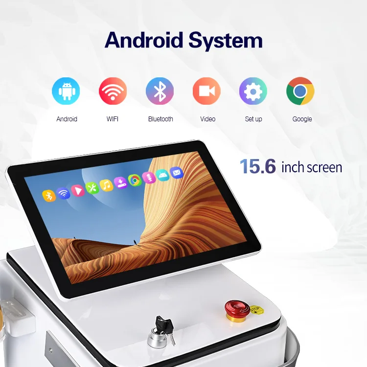 Permanent hair removal laser ultra-thin 4k screen 808nm diode laser hair removal Lifetime maintenance machine