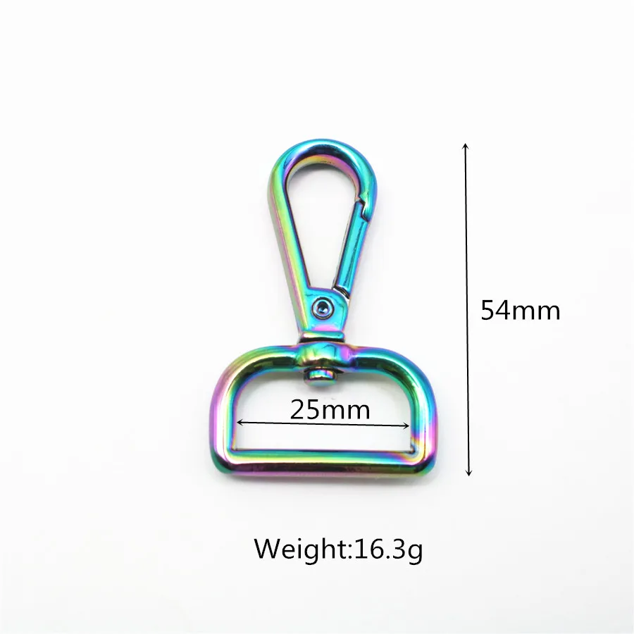 15mm 20mm 25mm Swivel Lobster Clasp Snap Hook Key Chain Ring Hardware Alloy Bag Buckle Handbag Bag Accessories