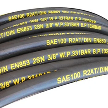 Industrial steel wire reinforced  high pressure flexible oil hydraulic rubber hose pipe manufacturer