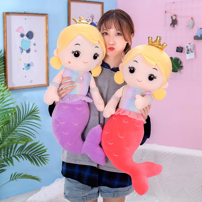 Hot sale Soft Lovely Fish Tail Toy Princess Doll Mermaid Plush Pillow Presents for Kids