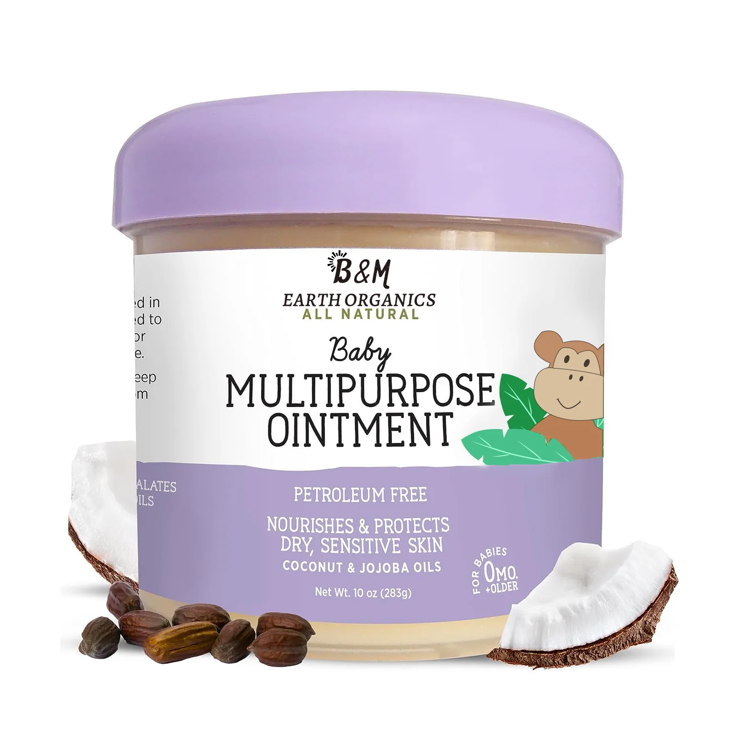 Multipurpose Baby Ointment All Over Gentle Skin Protection for Newborns Up Soothes Dry Irritated Skin Diaper Area Dry Scalp
