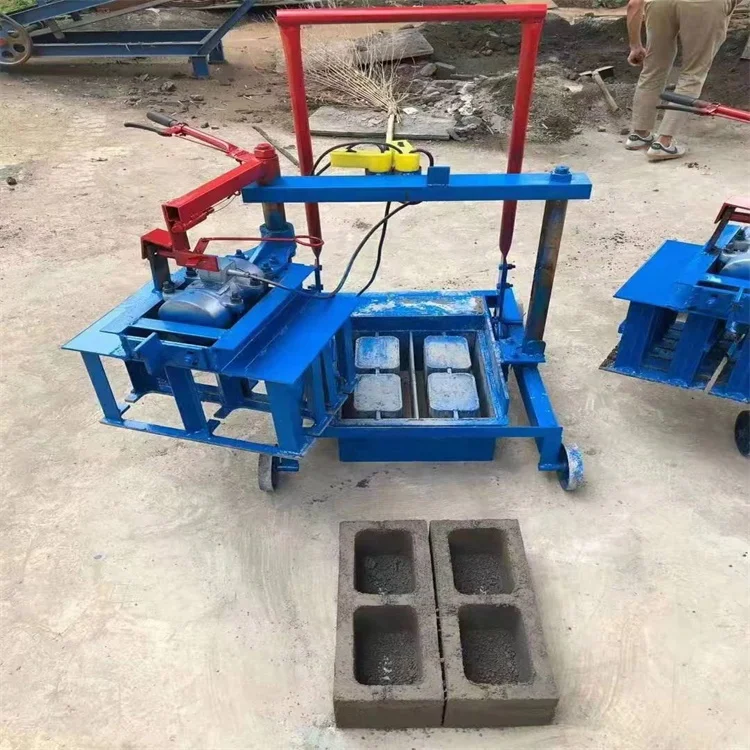 factory price cheap hard fire clay glass bricks out side wall diesel engine brick making machine with mixer
