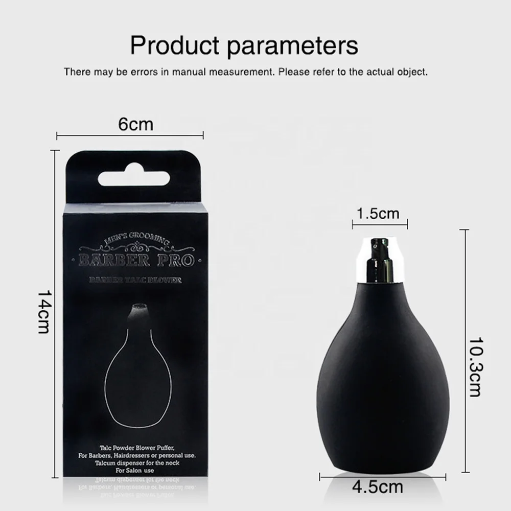 New Arrival Private Label Barbers Hairdressers Talc dispenser Talc Powder Blower Puffer