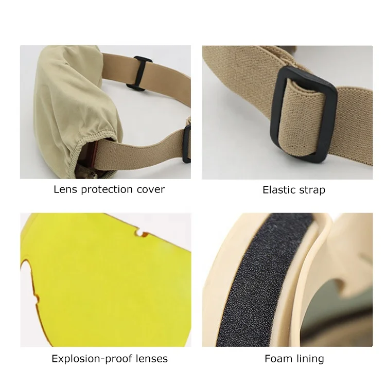 Wholesale Tactical Goggles Outdoor Desert Locust Windproof Anti-fall Special Tactical Glasses Hunting For Men