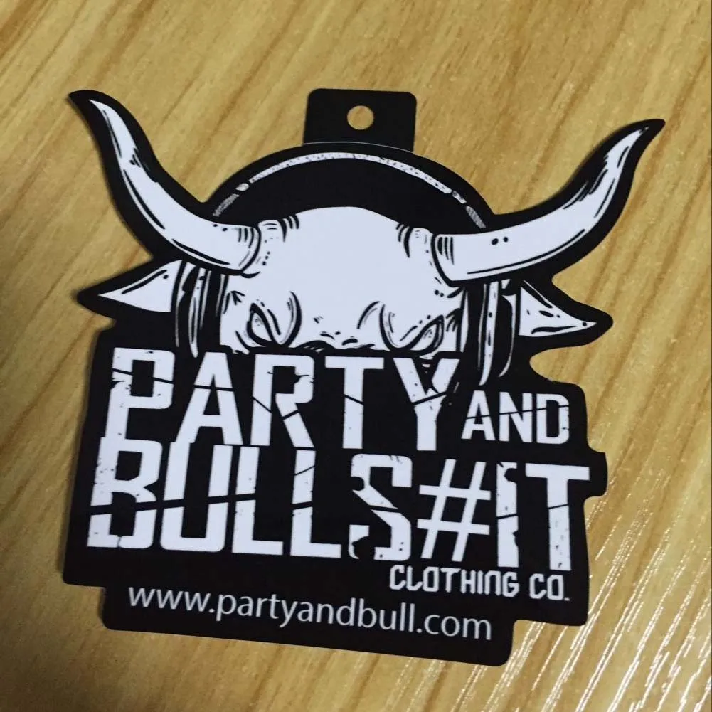 High Quality Clothes Labels HangTag Brand Advertising Vinyl Sticker Hang Tag for clothes garment Clothing hang Tags