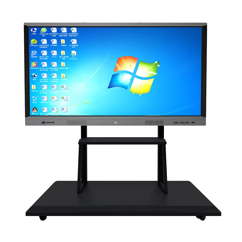 OEM ODM 65 75 86 98 inch Android interactive whiteboard dual system smart interactive flat panel for classroom