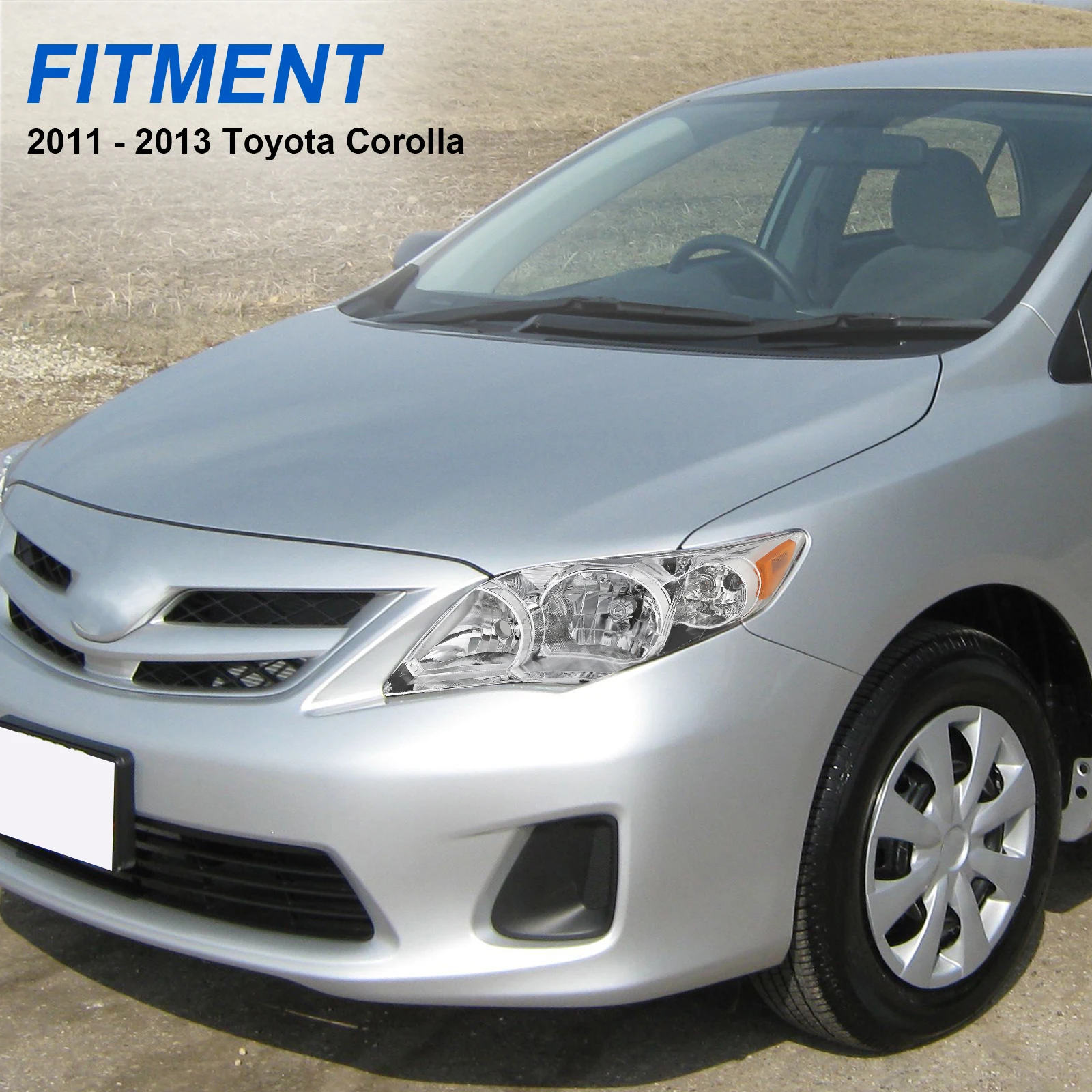 JQ Factory Direct Sale Car Headlight Auto Parts for Toyota Corolla 2011-2013 81110-02B60 81150-02B60 Auto Parts