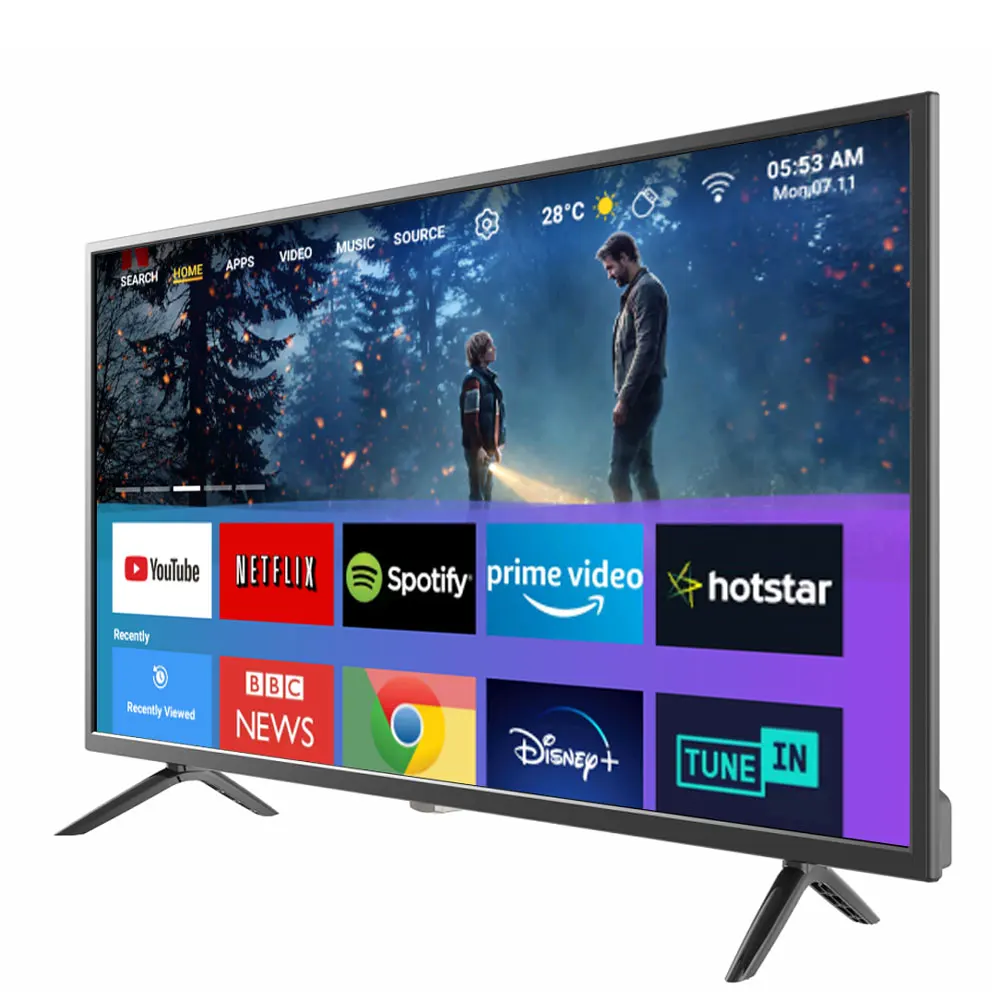 32/40/43/50/55/65/75 inch android tv 11.0 LED TV 65 inch Television Set 4K Smart LED LCD Hotel television